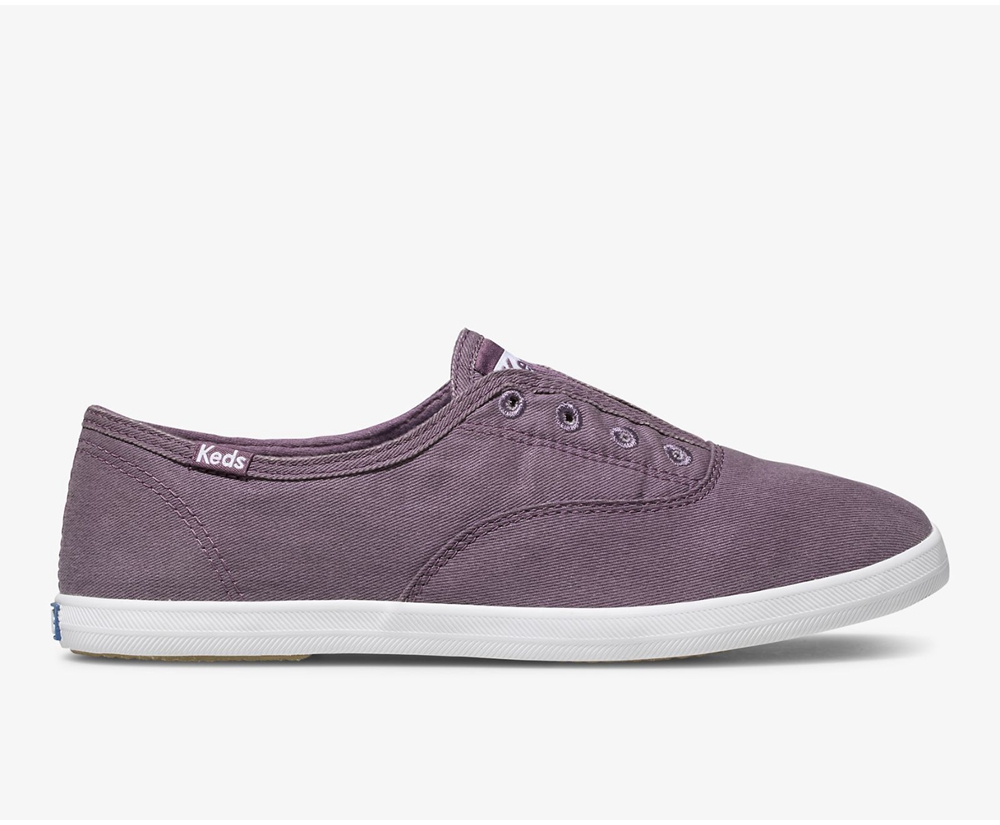 Slip Ons Keds Mujer Morados - Chillax Washable - 6541-ZSYDO